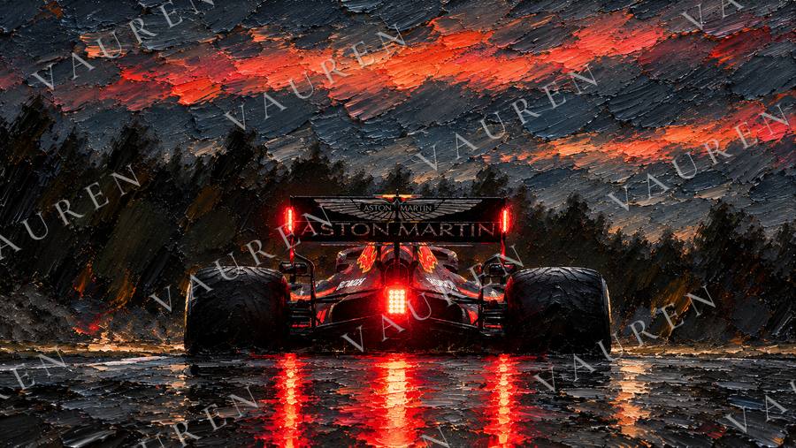 Formula 1 under a stormy sky — landscape wallpaper, Vauren Paddock pack
