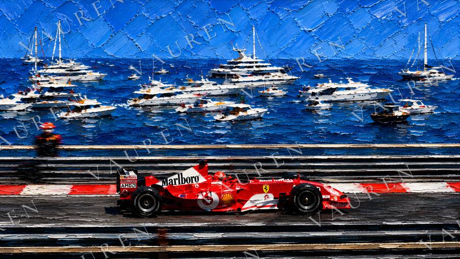 Formula 1 by the Mediterranean — landscape wallpaper, Vauren Paddock pack
